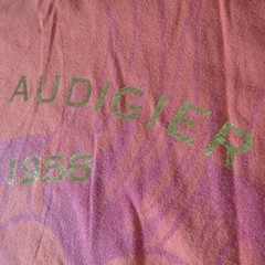 Christian Audigier XL Dragon Shirt Vintage Gold Foil Ink Red White Vintage LA
