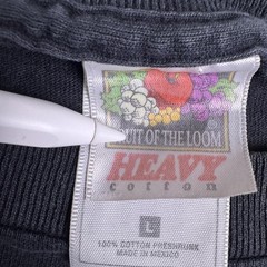 Vintage Fruit Of The Loom Shirt Mens Large Black Ely NV Bald Eagle Graphic Tee