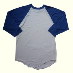 RUSSELL ATHLETIC VTG Y2K 90s RETRO BASEBALL ACTIVE SPORT T SHIRT WHITE BLUE SZ S
