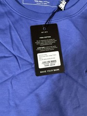 NEW James Bark Men Size L Pima Cotton Crew Neck Jersey T-Shirt Blue Luxury Basic
