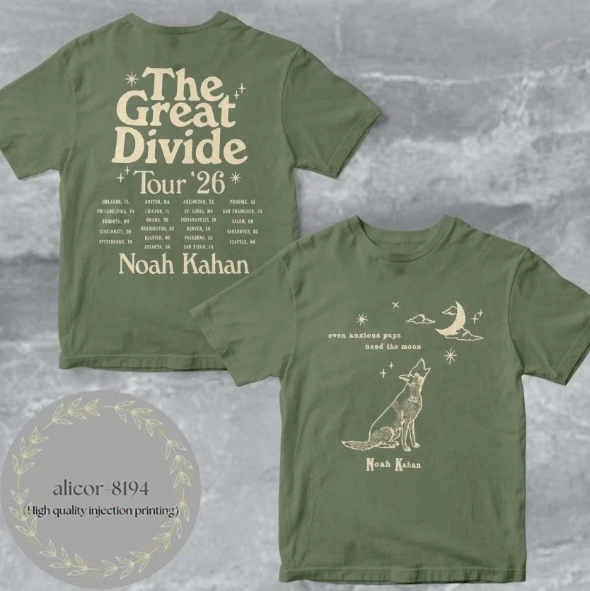 Noah Kahan Orbiter Great Divide Tour 2026 Music Shirt
