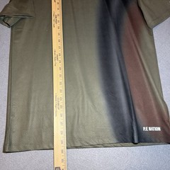 PE Nation Men M Crew Neck Performance Adrenaline T-Shirt Green Gradient Athletic