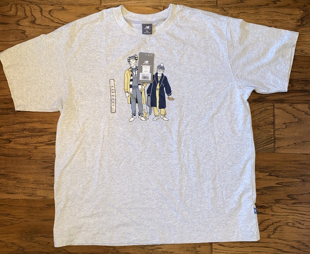 New Balance Graphic Print Animated Characters Gray Men’s Crew Neck Size XXL