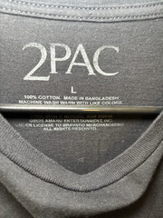 Tupac 2 Pac California Love T-Shirt Black Size L Cotton