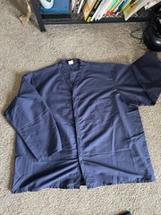 4XL Scrub Set Plus Size Navy Blue Medical Uniform V-Neck Straight Leg Mens 4X