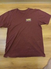 vans off the wall t shirt large Bleached Spots