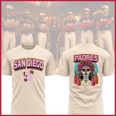 NEW – San Diego Baseball 2026 Dia de los Muertos Night City Connect Tee Fan Look