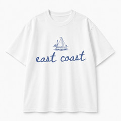 East Coast Fisherman Shirt Coastal Beach Summer Graphic Tee