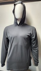 Hi Visibility Long Sleeve Safety Hoodie Shirt , Quick Dry Polyester Birdeye mesh