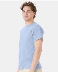 Hanes 5170 5XL EcoSmart Crewneck Short Sleeve Tee Pit to Pit 31″ Light Blue
