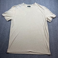 Banana Republic T-Shirt Men’s L Tall Beige Linen Blend Short Sleeve Crewneck Tee