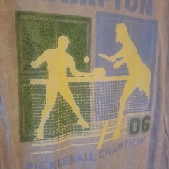 Bowery Supply East Hampton Pickleball Champions Mens Small Beige T-shirt Sports