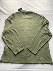 ALFANI MENS OLIVE DRAB LONG SLEEVE THERMAL SHIRT SIZE XXL