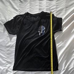 Gildan Performance Black Polyester Jersey Punisher Flag Graphic Men’s T-Shirt M
