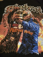 Phat Cat “Racing” size XL Embellished, Embroidered Drop Shoulder T-shirt Black.