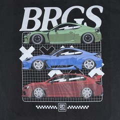 Subaru BRZ Car Shirt XL Blk BRGS Race Drift Streetwear JDM Toyota GR86 3182