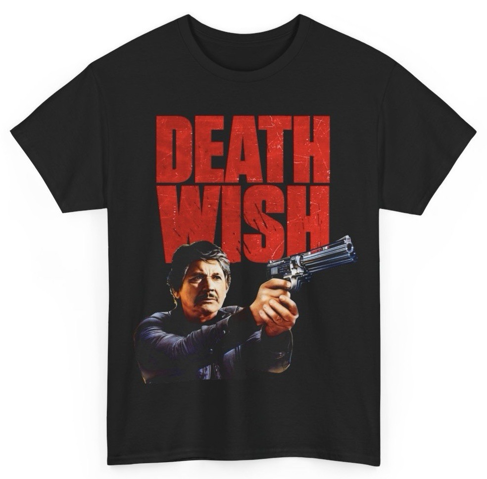 Death Wish T Shirt – Charles Bronson – 70’s Classic Retro Tee – New