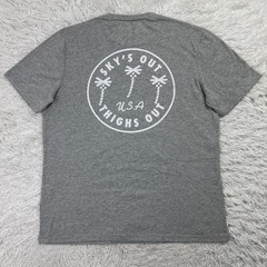 NWT Chubbies Shirt Mens Large Gray Triple Palm Graphic Short Sleeve T Shirt L
