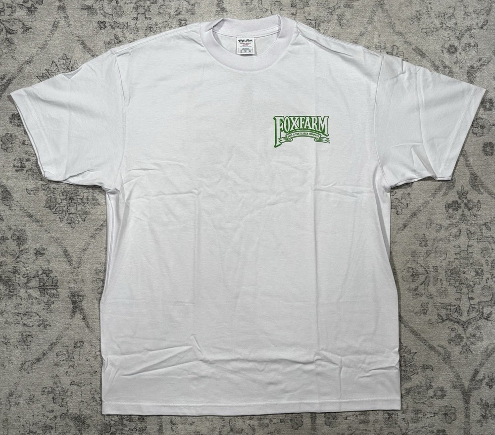 Sz XL FoxFarm Soil & Fertilizer Company White Shirt ShakaWear NEW