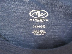 New Athletic Works Men T Shirt Size S 34 36 Blue Cove Long Sleeve