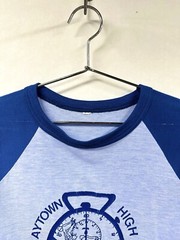 Vintage 1982 High School Swimming T Shirt Raytown Jayclockers Blue Jays Large