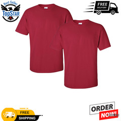 Gildan Cardinal Men’s Ultra Cotton Plain Crew Neck Short Sleeves T-Shirt G2000