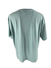 Hudson Los Angeles Mens XL Seafoam Green Raw Distressed Edge Crewneck T-Shirt