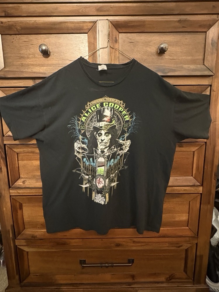 Org. Paranormal Evening With Alice Cooper 2018 USA 43 Cities Mens 2X