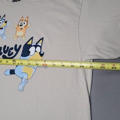 Bluey Shirt Mens Large Cartoon Graphic Crewneck Family Characters T-Shirt Tee