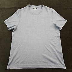 Alfani Stretch Blue Short Sleeve Cotton Blend T-Shirt Men’s L