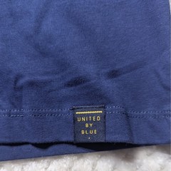 United By Blue Mens Pocket T Shirt Large L Navy Blue 100% Organic Cotton Oars