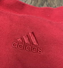 VTG Adidas Long Sleeve T Shirt Mens XL Three Stripe Sleeve Spell Out Thailand