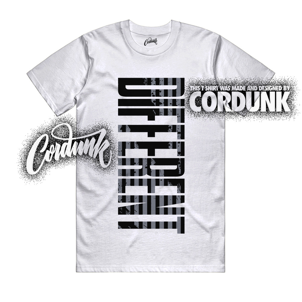 10 OG Steel White Black Light Steel Grey T Shirt Match DFRNT