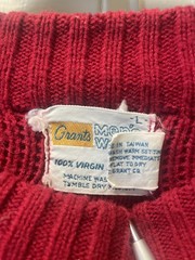 Vintage Grant’s Men’s Wear Sweater 70s 80s Acrylic Holiday Winter – Size Large