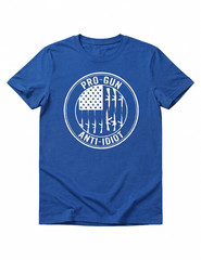 Pro-Gun Anti-Idiot T-Shirt | 2nd Amendment Vertical Rifle Flag 2A