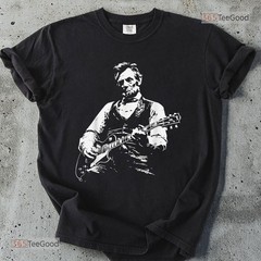 President Abraham Lincoln Guitar Shirt, Abe Lincoln Playing Guitar Design Tee