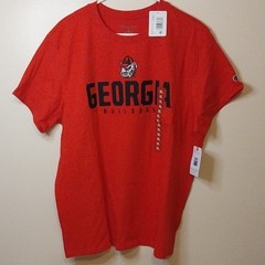 Champion Georgia Bulldogs Red XL Men’s Graphic Short Sleeve Crew Neck Shirt