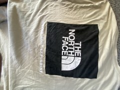 The North Face Men’s Cotton Knit Graphic Logo Crewneck T-Shirt White Size L