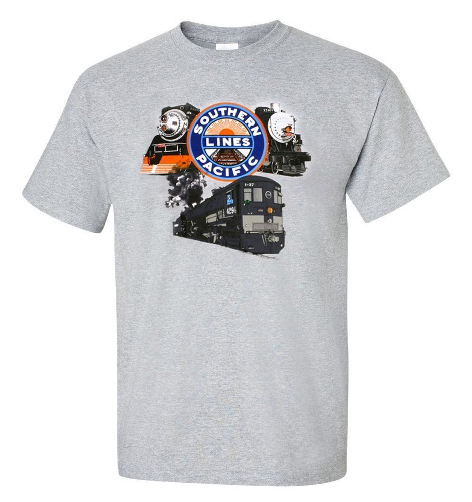 SP Triple Header Authentic Railroad T-Shirt Tee Shirt [106]