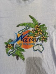 Vintage 80’s Single Stitch Blue Waves of the World Beach Graphic Shirt