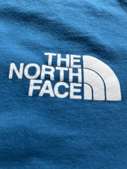 The North Face Box Logo ~ Never Stop Exploring ~ Soft ~ T-shirt Mens L Teal Blue