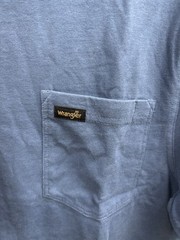 Wrangler Men’s Indigo Blue Short Sleeve Pocket Tee T-Shirt US Size Large