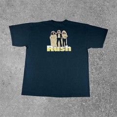 Rush Band T Shirt Mens XL Black Double Sided Graphic Rock Roll the Bones