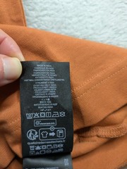 G-Star RAW Center Logo T-Shirt XS Autumn Leaf Orange Loose Fit Organic Cotton