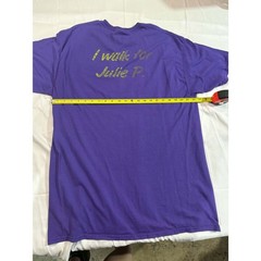 Port & Company Men’s 2XL Purple Pocket Crew Neck Graphic Tee The Mad Hatters