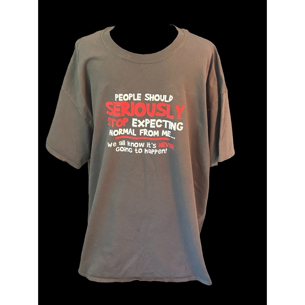 People Should Seriously Stop Expecting Normal from Me…We All Know…Men’s 3XL Tee