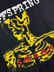 Vintage 90’s Offspring Smash Band Jacket Sleveless Shirt Rare Hooded Size L