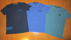 Lot 3 Adidas Men’s Small Tshirts Ultimate 2.0 Go-To Tee Summer Leisure Soft GUC