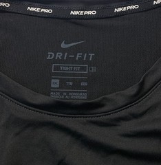 NIKE PRO Men’s Dri-Fit Tight Fit Short Sleeve Training Shirt Black Size 2XL NEW