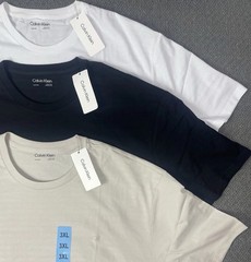 Calvin Klein Men’s Dress Tee in Beige, Black or White Pick Your Size S-3XL NWT